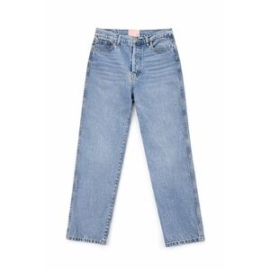 Revice Denim Women 32 Straight Leg Jeans Button Fly 90s Inspo Cotton Retro Wash